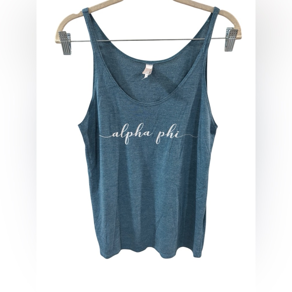 Alpha Phi Blue Tank‎ Top